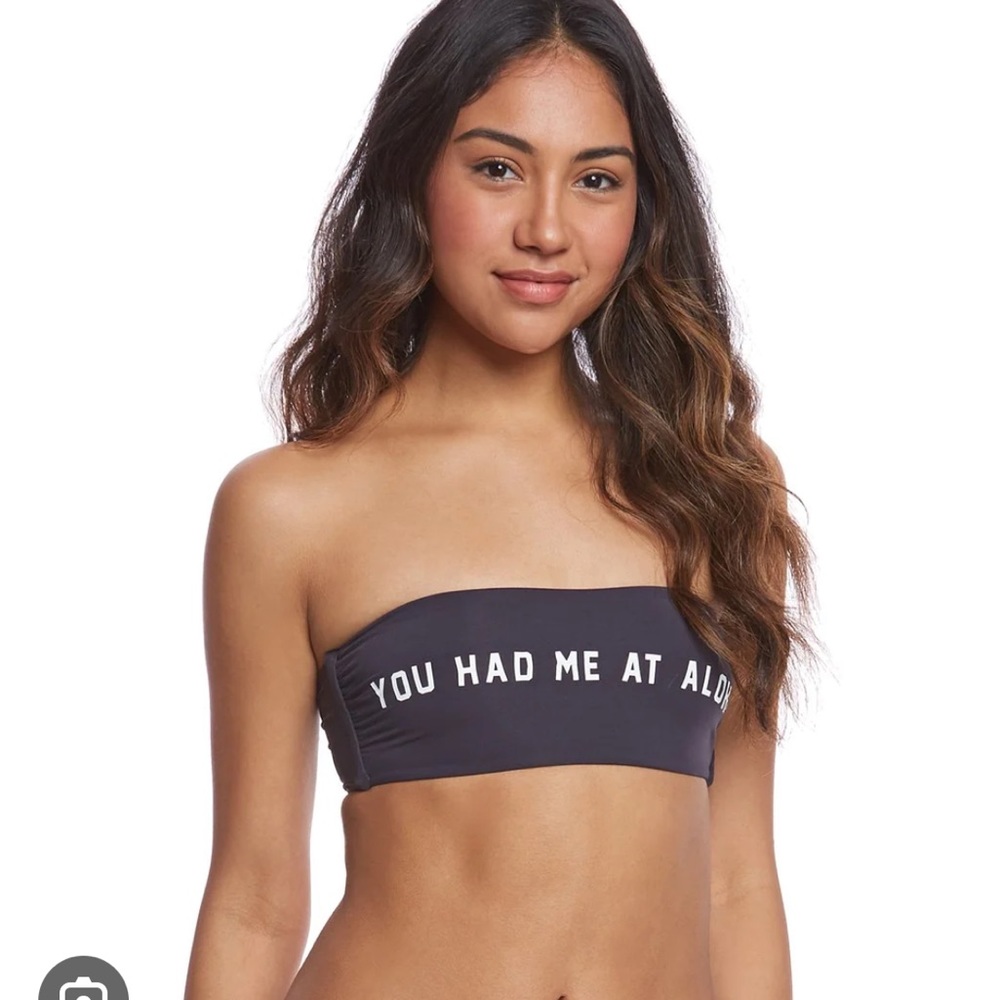 Spiritual Gangster Bikini Swim Tube Top NWT “You Had Me at Aloha” XS